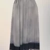 Zonverbleekte midi-rok