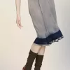 Zonverbleekte midi-rok